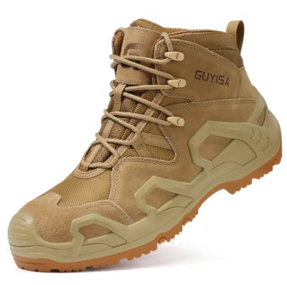 Men’s Safety Work Shoes Steel Toe Anti-Smash Puncture-Proof Non-Slip Wear-Resistant Construction Shoes for All Seasons