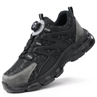 Men's Safety Work Shoes with Steel Toe Breathable Puncture-Resistant Lightweight Protective Shoes